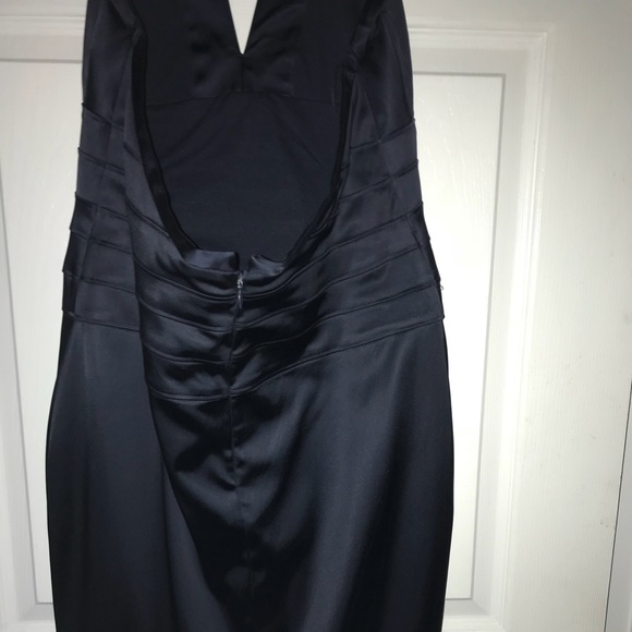 Navy backless evening dress - Picture 4 of 7
